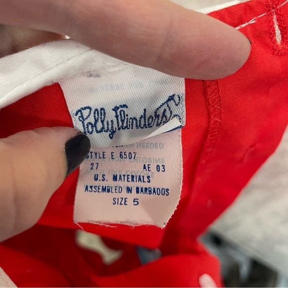 Polly Flinders girls smocked school dress red toddler size 5 - Picture 7 of 8